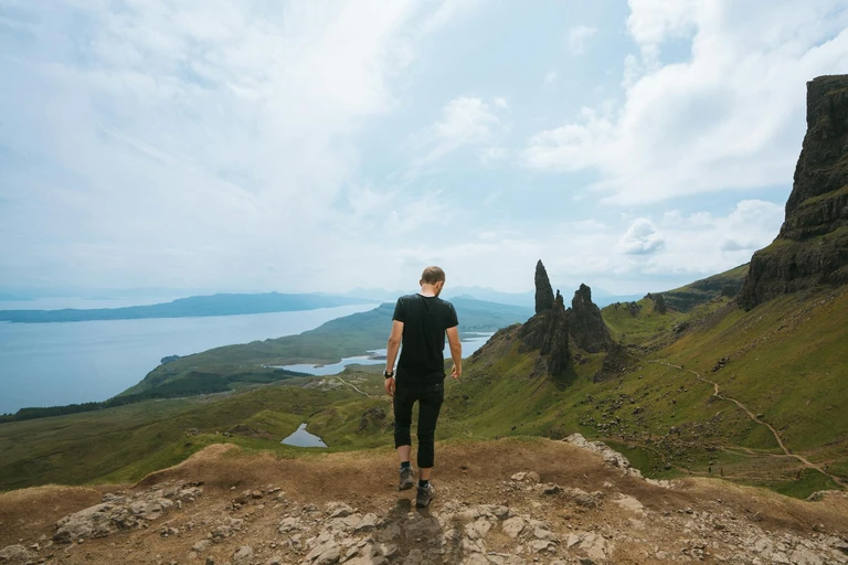 Climb to the foot of the Old Man of Storr