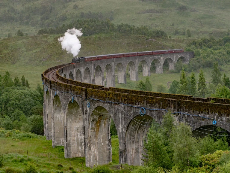 Ride a steam train over the Glenfinnan Viaduct