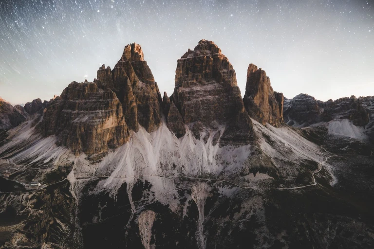 Sleep in a mountain hut at the end of the road