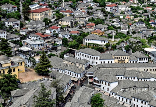 Discover the historic charm of Gjirokastër, Albania, with its iconic stone houses and scenic old town architecture.