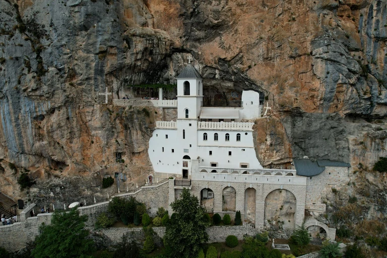 Step inside a monastery built into a cliff