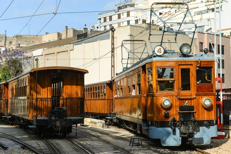 Ride the wooden train that oranges paid for